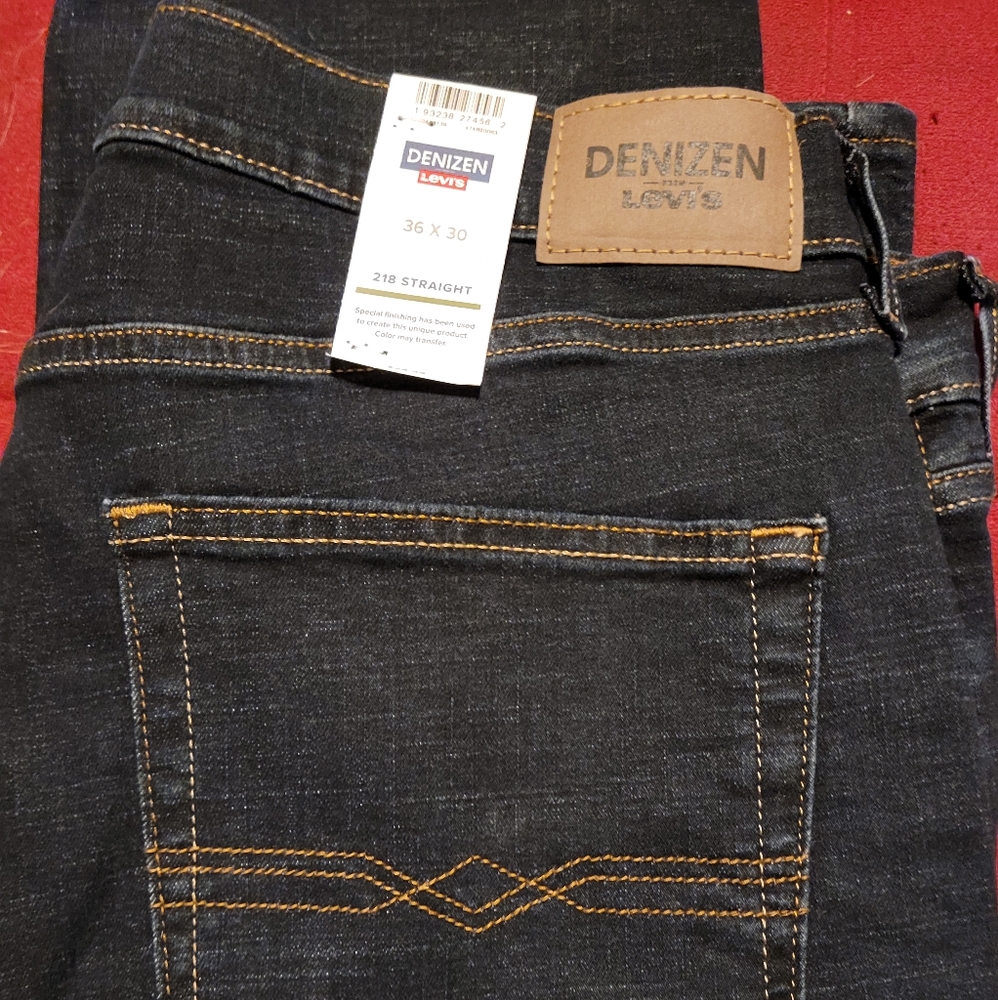 Levi's Denizen 36×30 Straight Dark Wash Jeans